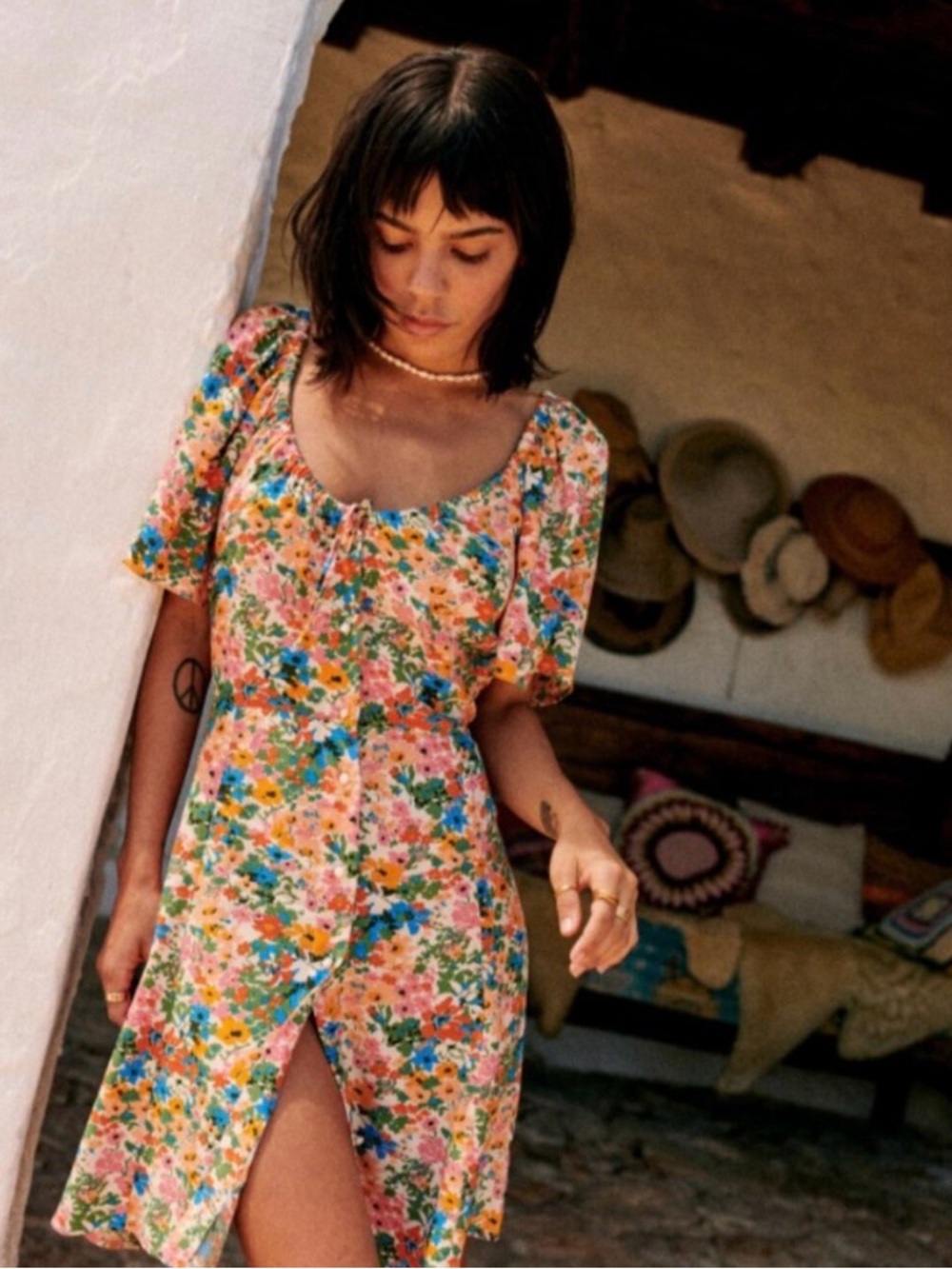 Sezane Vika Dress Spring Garden 34